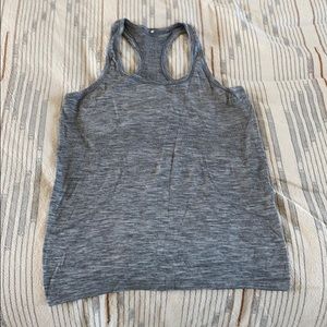 Heather gray racer back tank